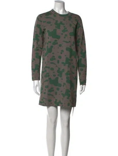 Pre-owned Marc By Marc Jacobs Merino Wool Mini Dress In Gray