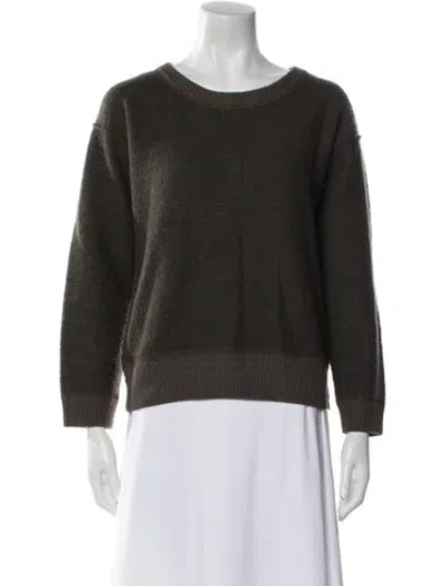 Pre-owned Marc By Marc Jacobs Merino Wool Scoop Neck Sweater In Green