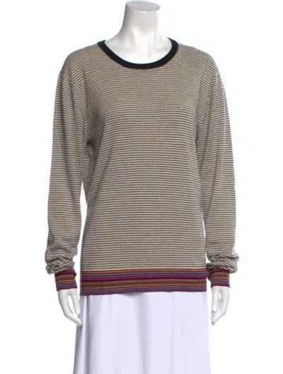 Pre-owned Marc By Marc Jacobs Merino Wool Striped Sweater In Multi