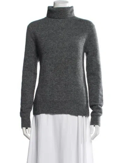 Pre-owned Marc By Marc Jacobs Merino Wool Turtleneck Sweater In Grey