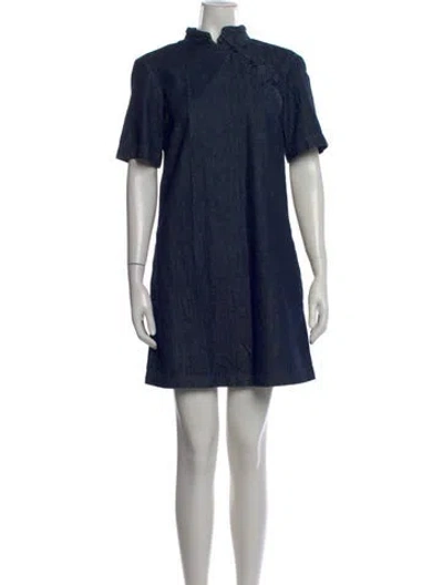 Pre-owned Marc By Marc Jacobs Mini Dress In Blue
