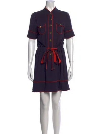 Pre-owned Marc By Marc Jacobs Mini Dress In Blue
