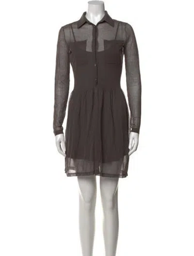 Pre-owned Marc By Marc Jacobs Mini Dress In Gray