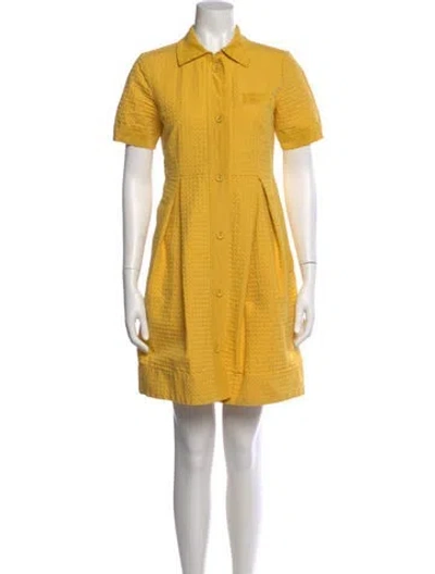 Pre-owned Marc By Marc Jacobs Mini Dress In Yellow