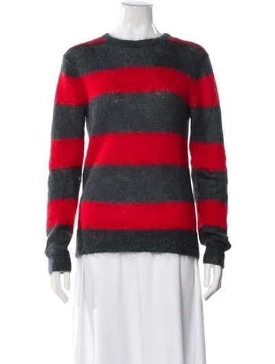Pre-owned Marc By Marc Jacobs Mohair Striped Sweater In Multi