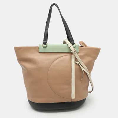 Pre-owned Marc By Marc Jacobs Multicolor Leather Convertible Tote