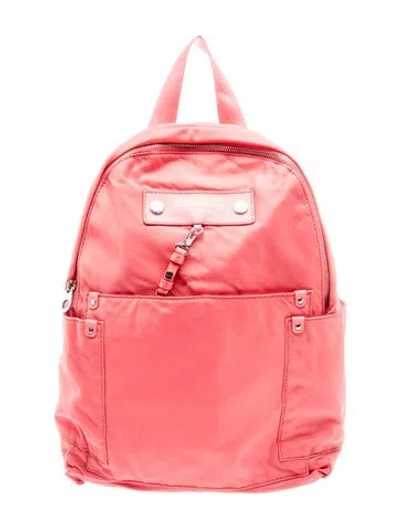 Pre-owned Marc By Marc Jacobs Nylon Backpack In Burgundy