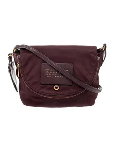 Pre-owned Marc By Marc Jacobs Nylon Crossbody Bag In Burgundy