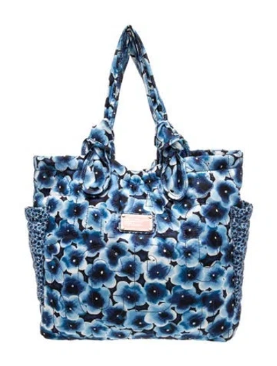 Pre-owned Marc By Marc Jacobs Nylon Hobo In Blue