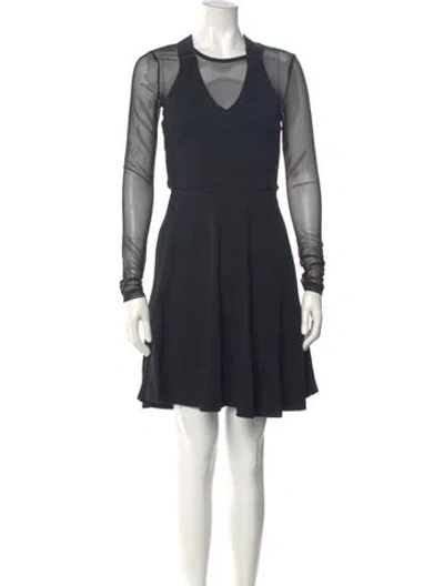 Pre-owned Marc By Marc Jacobs Nylon Mini Dress In Blue