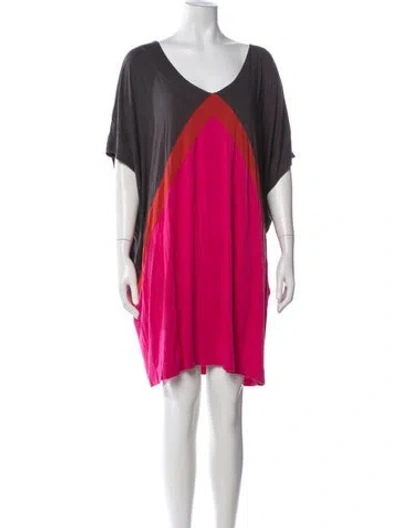 Pre-owned Marc By Marc Jacobs Nylon Mini Dress In Pink