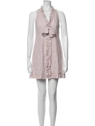 Pre-owned Marc By Marc Jacobs Nylon Mini Dress In Purple