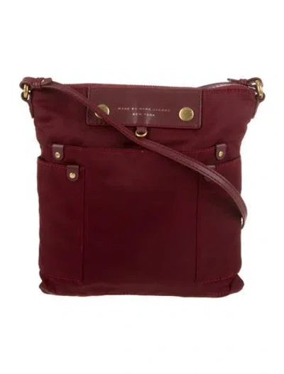 Pre-owned Marc By Marc Jacobs Nylon Shoulder Bag In Burgundy