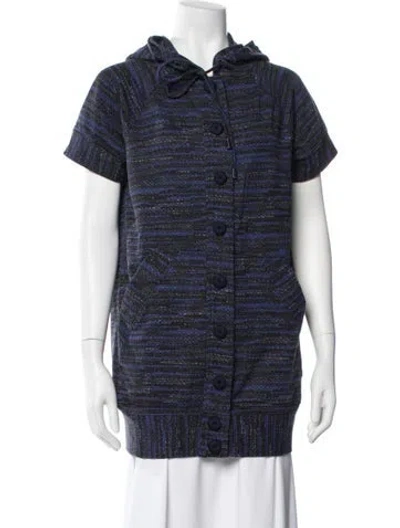 Pre-owned Marc By Marc Jacobs Nylon Striped Jacket In Blue