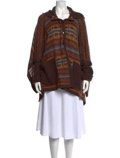 Pre-owned Marc By Marc Jacobs Nylon Striped Sweater In Brown