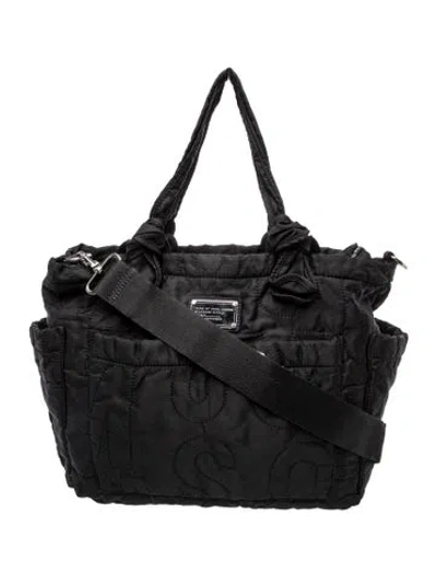 Pre-owned Marc By Marc Jacobs Nylon Top Handle Bag In Black