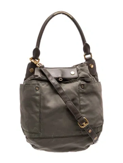 Pre-owned Marc By Marc Jacobs Nylon Top Handle Bag In Gray