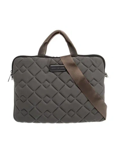 Pre-owned Marc By Marc Jacobs Nylon Top Handle Bag In Grey