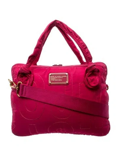Pre-owned Marc By Marc Jacobs Nylon Top Handle Bag In Pink