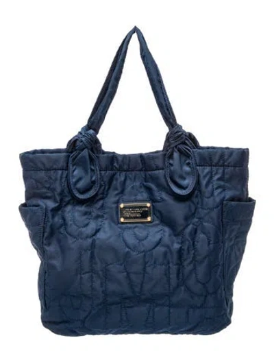Pre-owned Marc By Marc Jacobs Nylon Tote In Blue