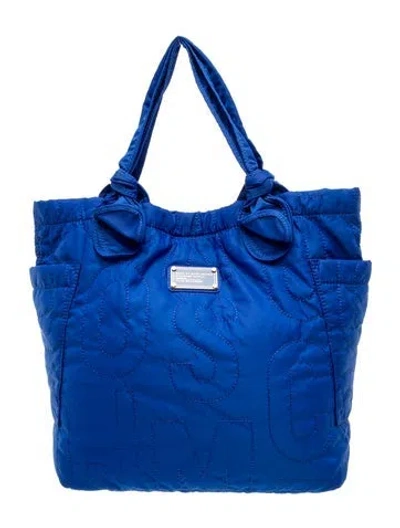 Pre-owned Marc By Marc Jacobs Nylon Tote In Blue
