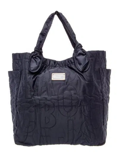Pre-owned Marc By Marc Jacobs Nylon Tote In Blue