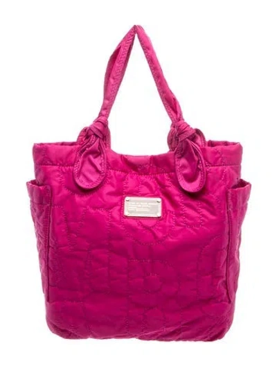 Pre-owned Marc By Marc Jacobs Nylon Tote In Burgundy