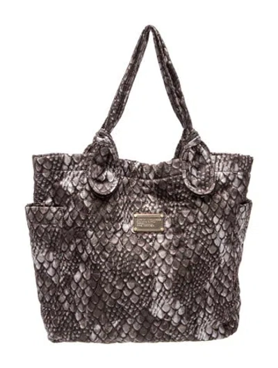 Pre-owned Marc By Marc Jacobs Nylon Tote In Gray