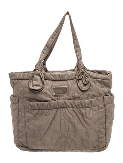 Pre-owned Marc By Marc Jacobs Nylon Tote In Grey
