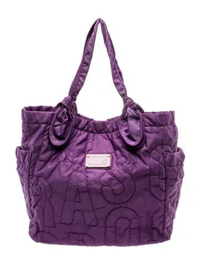 Pre-owned Marc By Marc Jacobs Nylon Tote In Purple