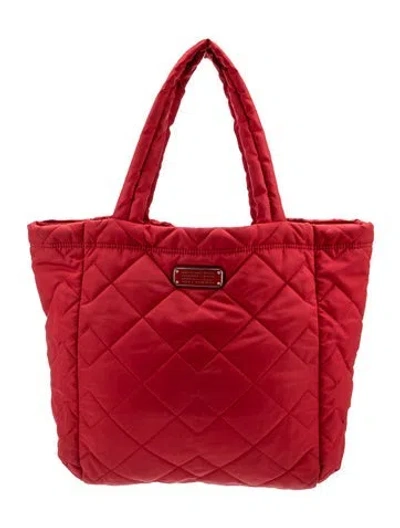 Pre-owned Marc By Marc Jacobs Nylon Tote In Red