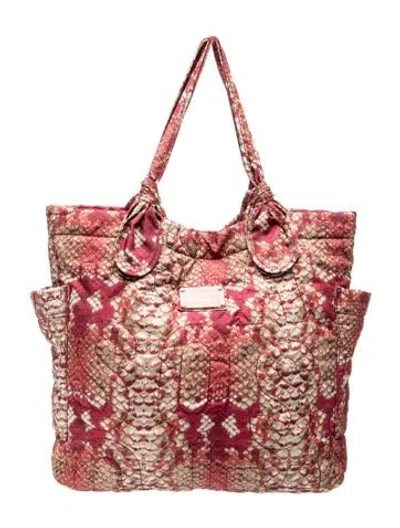 Pre-owned Marc By Marc Jacobs Nylon Tote In Red