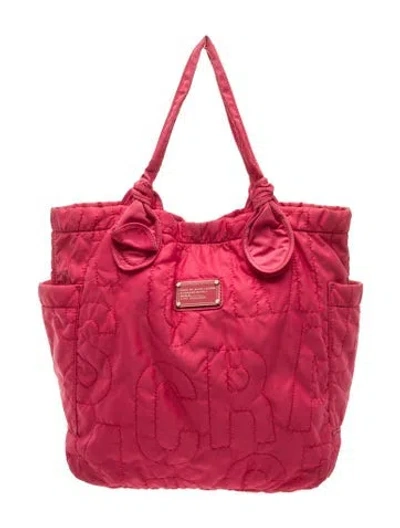 Pre-owned Marc By Marc Jacobs Nylon Tote In Red