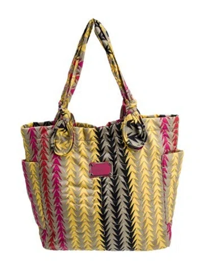 Pre-owned Marc By Marc Jacobs Nylon Tote In Yellow