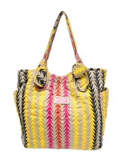 Pre-owned Marc By Marc Jacobs Nylon Tote In Yellow