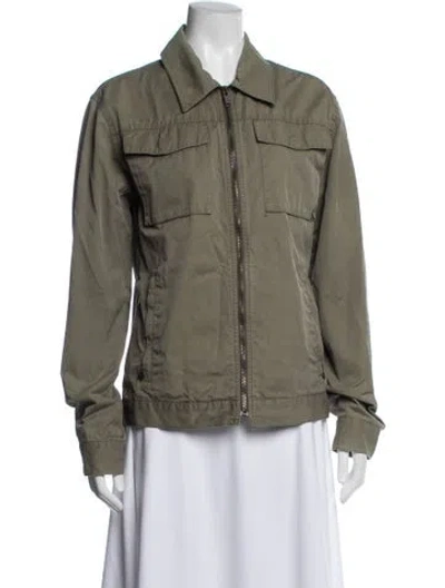 Pre-owned Marc By Marc Jacobs Nylon Utility Jacket In Green