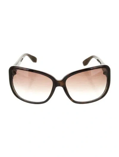 Pre-owned Marc By Marc Jacobs Oversize Gradient Sunglasses In Brown