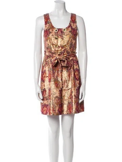 Pre-owned Marc By Marc Jacobs Paisley Print Mini Dress