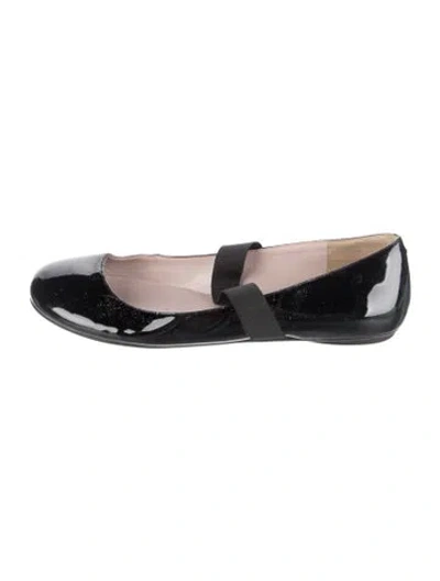 Pre-owned Marc By Marc Jacobs Patent Leather Ballet Flats In Black