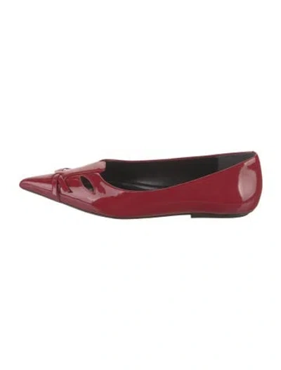 Pre-owned Marc By Marc Jacobs Patent Leather Ballet Flats In Red