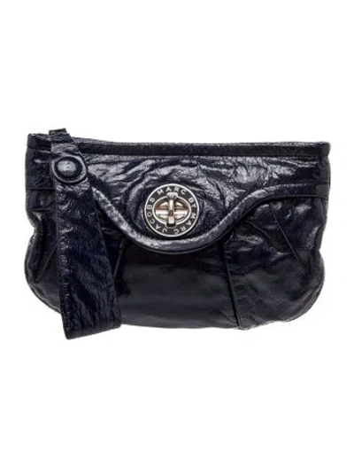 Pre-owned Marc By Marc Jacobs Patent Leather Clutch In Blue