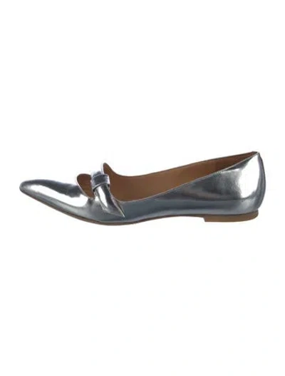 Pre-owned Marc By Marc Jacobs Patent Leather Mary Jane Flats In Blue