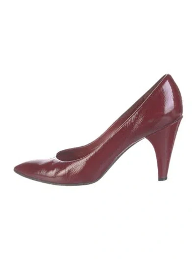 Pre-owned Marc By Marc Jacobs Patent Leather Pumps In Burgundy