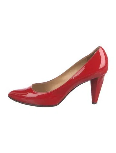 Pre-owned Marc By Marc Jacobs Patent Leather Pumps In Red