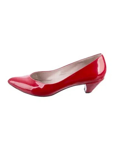 Pre-owned Marc By Marc Jacobs Patent Leather Pumps In Red