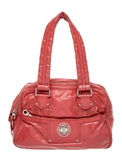 Pre-owned Marc By Marc Jacobs Patent Leather Shoulder Bag In Red