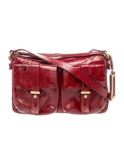 Pre-owned Marc By Marc Jacobs Patent Leather Shoulder Bag In Red