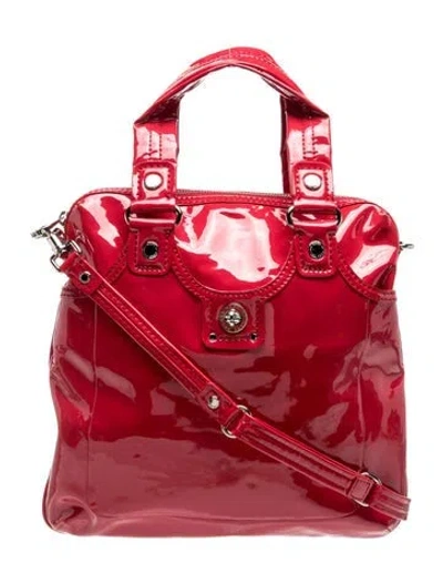 Pre-owned Marc By Marc Jacobs Patent Leather Top Handle Bag In Red