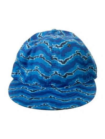 Pre-owned Marc By Marc Jacobs Pattern Print Cap In Blue