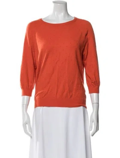 Pre-owned Marc By Marc Jacobs Patterned Crew Neck Sweater In Orange